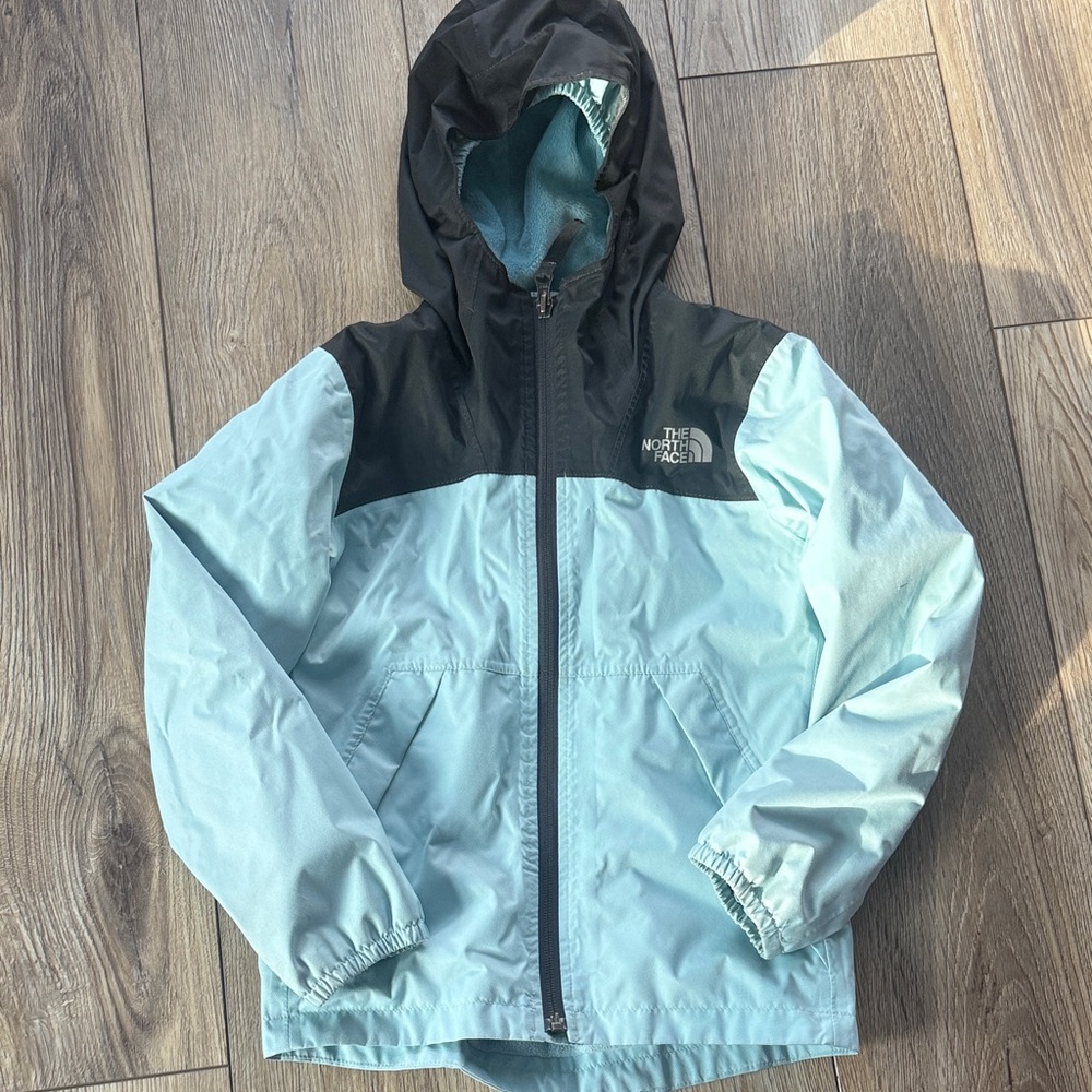 The North Face Kids' Black and Light Blue Dryvent Jacket